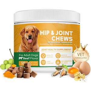 Hip dan sendi lembut kunyah untuk anjing Glucosamine HCL Chondroitin Hijau kerang mobilitas kesehatan hewan peliharaan suplemen pinggul anjing - Product Image 6