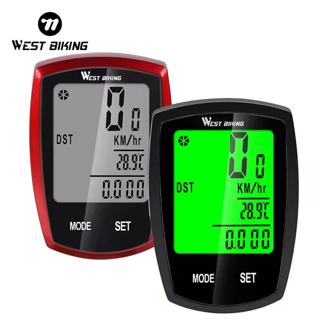 WESTBIKING Screen-touchable Stopwatch Bike Computer Odometer Digital Cycling Computer Wired/Wireless Exercise Bicycle Computer