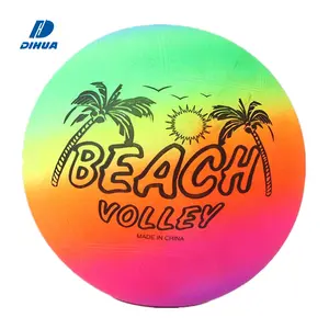 Надувной пляжный мяч, игрушка, красочный Радужный ПВХ надувной игрушечный мяч для детей, уличная Летняя Пляжная игрушка