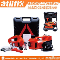 Kit d'outils de réparation automobile Atlifix, cric hydraulique électrique et clé à chocs, capacité 3,5T, acier robuste, 12V/24V DC