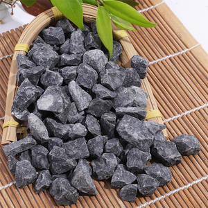 Natürlicher schwarzer Schotter Schotter <span class=keywords><strong>Sand</strong></span> von Kopfstein pflaster Kiesel Lieferanten für Bau Pflaster Landschafts bau Auffahrt - Product Image 4