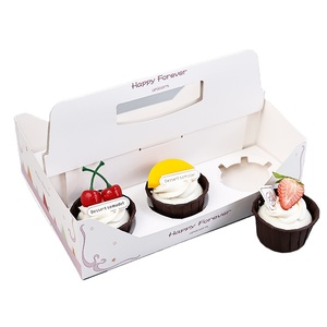 degradable Paper Cake Box Biodegradable Dessert Box Pastry Box Paper Cake Packaging With Handle And Window