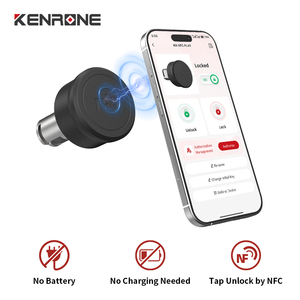 <span class=keywords><strong>Serratura</strong></span> per Tapparelle Senza Fili, Senza Foratura, Senza Batteria, NFC, con Pulsante Pop-up, per Retrofit Diretto di Vecchie Serrature per Tapparelle Avvolgibili - Product Image 1