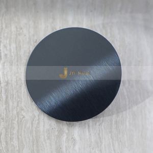 Plaque en acier inoxydable brossé LL187 201/304 anti-traces de doigts, finition PVD noire, panneau mural décoratif, taille 4x8, découpe, pliage, soudage - Product Image 1