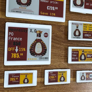 Kit de etiquetas electrónicas de 2.4 GHz, nuevos, de varios tamaños, para sistemas de estanterías de almacén, sistema ESL inalámbrico con wifi, etiqueta de tinta electrónica. - Product Image 1