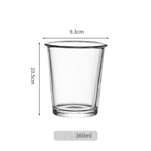 Vaso de Vidrio Pequeño Transparente, Taza de Café Americana, Vaso para Beber <span class=keywords><strong>Agua</strong></span>, Bebidas Frías, Jugos, Uso Doméstico, Alto Valor Estético - Product Image 6