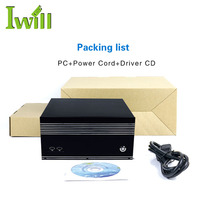 ZPC-X4 desain kipas (H110) Intel Core I5 6500 Pc Mini Industri RS232 RS422 RS485 COM mendukung 1 * PCI-E X16 Slot
