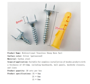 Holzschraube nahtlose Nagel-Doppelkopf-Schraube Schafhorn-Nagel doppelkopf-Stiftschrauben - Product Image 6