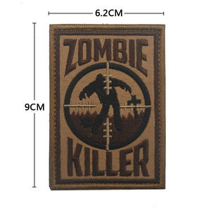 バイオケミカルシリーズZOMBIEパッチ保護傘刺繍アームバッジアイアンオンハット戦術服海外卸売 - Product Image 5