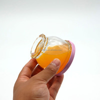Pot en verre transparent Lotus Foot en gros, pot en verre vide pour emballage cadeau de miel de nid d'oiseau et de desserts