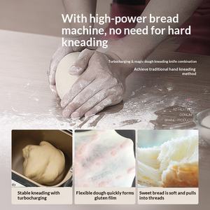 صانعة خبز منزلية جديدة أصلية، أوتوماتيكية بالكامل، معدنية، سعة 1000 جرام، لتخمير عجين الكيك وصنع الخبز المطهو على البخار - Product Image 3