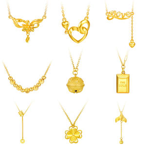 จี้สร้อยคอทองคำแท้ 24K รูปใบโคลเวอร์สี่แฉก ทองคำบริสุทธิ์ <span class=keywords><strong>999.9</strong></span> ปรับแต่งวัสดุได้ ของขวัญนำโชคสำหรับผู้หญิง - Product Image 6