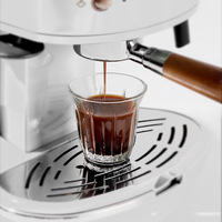Tasse à café en verre peinte à la main de haute qualité tasse à café expresso latte tasse en verre pour boissons