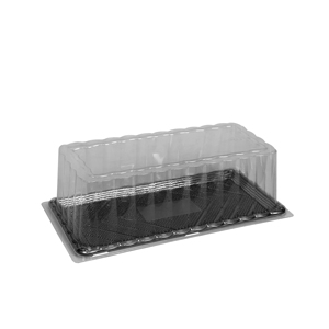 Caja Rectangular para Pastel Personalizable, Caja de Embalaje para Pastel de Navidad RPET, Caja Desechable de Plástico Dorado de Lujo para Pastel Enrollado con Tapa Transparente - Product Image 5
