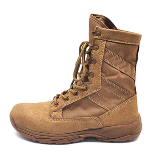 SFB30 717 Wholesale Side <b>Zipper</b> <b>Boots</b> Suede Shoes Camping Rubber Outsole Upper High Ankle Genuine Leather <b>Boots</b> Mens - Product Image 1
