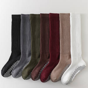 Calcetines de Pilates Profesionales Antideslizantes para Mujer, Calcetines de Yoga de Tubo Largo para Otoño e Invierno, Calcetines Deportivos de Fitness Gruesos hasta la Pantorrilla, Calcetines de Punto - Product Image 5