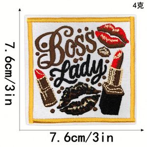 Nouvelle broderie thermocollante rose style western, motif Guitare Café Dollar Howdy Tour Eiffel, patch pour vêtements, chaussures, décoration - Product Image 6