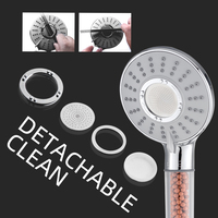 Leelongs Ningbo Factory Hot-vente personnalisable 3 fonctionnel facile à nettoyer 11cm filtre en plastique pommeau de douche à main