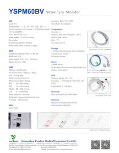 YSPM60BV Ysenmed <span class=keywords><strong>Monitor</strong></span> paziente Vet cina all'ingrosso <span class=keywords><strong>Monitor</strong></span> paziente veterinario <span class=keywords><strong>8</strong></span> pollici veterinario <span class=keywords><strong>Monitor</strong></span> paziente Multigas - Product Image 3