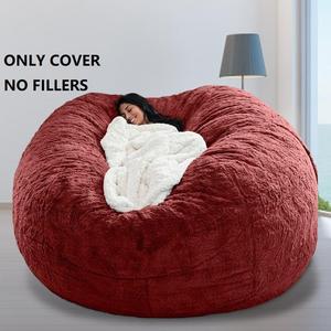 Modern Style Giant Velvet Fabric Lazy <strong>Bean</strong> <strong>Bag</strong> Cover Foldable Floor Sofa Cover for Bedroom Home Office Hotel Apartment - Product Image 6