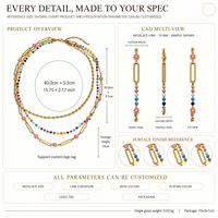 Collier tendance en acier inoxydable plaqué or 18 carats avec chaîne ondulée, perle d'eau douce et pendentif zircon, style minimaliste, pour superposition, cadeau unisexe