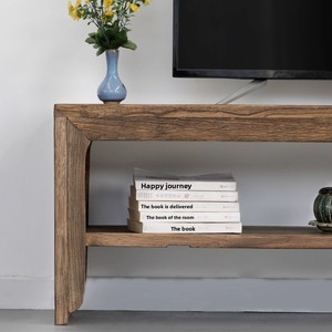 Solid Wood Wabi-Sabi Style Multifunctional TV <b>Cabinet</b> for Small Apartment Living Room <b>Retro</b> Low Display <b>Cabinet</b> for Home Hotel - Product Image 4