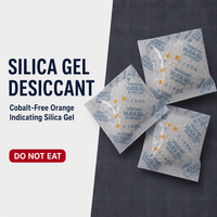 Sachet déshydratant en gel de silice orange OEM/ODM, granulés absorbants l'humidité pour l'emballage de matériel et d'électronique