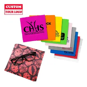 Customized printing Eyeglass Sunglass Lens Glasses Wipe Cleaning Cloth Microfiber Glasses Cleaning Cloths