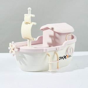 Nouveau Style bateau <span class=keywords><strong>Pirate</strong></span> <span class=keywords><strong>tirelire</strong></span> dessin animé petit voilier or pièce boîte de rangement cadeau pour enfants ornement de bureau <span class=keywords><strong>tirelire</strong></span> - Product Image 3