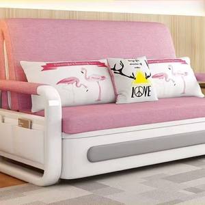 Sofá Cama de Tres Plazas de Estilo Europeo Moderno de Fábrica, Sofá Convertible Plegable Kum Family con Almacenamiento para Dormitorio, Hotel, Tela - Product Image 1