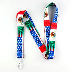 Ремешок на шею для ключей с мексиканским флагом