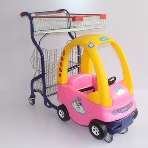 Popular supermercado interesante brillante colores los niños de plástico de carrito de compras - Product Image 5