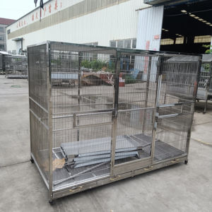 Cage à oiseaux en acier inoxydable de haute qualité et grands chenils pour perroquets - Product Image 2