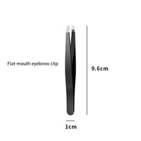 Ensemble miroir et pinces à épiler en acier inoxydable pour hommes et femmes, pour sourcils, faux cils et poils du visage