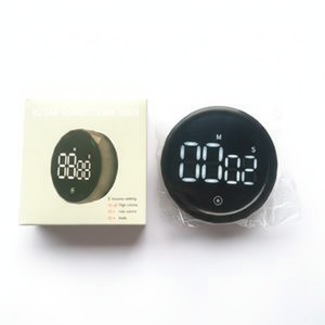 Minuteur numérique de cuisine rond à LED, commande tactile, magnétique, compte à rebours de 60 minutes pour la cuisson et l'utilisation en cuisine - Product Image 1