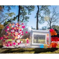Dôme gonflable pour fête d'anniversaire en PVC, château gonflable, maison à bulles gonflable, décoration de ballons