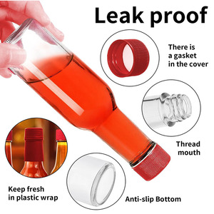 Bán Chạy Chai Thủy Tinh Sốt Cà Chua Ớt BBQ Trong Suốt 90Ml 150Ml 250Ml 3Oz 5Oz 8Oz Chai Thủy Tinh Có Nắp Nhựa - Product Image 2