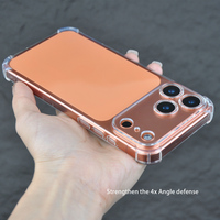 Coque de téléphone antichoc transparente en TPU souple avec airbags pour iPhone 17 18 Pro Max 17 Air 17 Pro 17