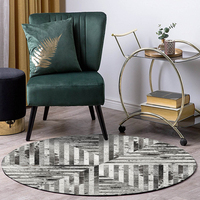 New Style Rindsleder bedruckter Teppich 3D-Druck Teppich Teppich für Wohnzimmer Moderner Haushalt Wohnzimmer Teppich Teppich