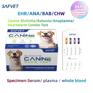 Hunde blut parasiten krankheiten 4 in 1 Ehr Bab Ana Chw Dirofilaria Schnelltest kit für die Hunde diagnose - Product Image 3