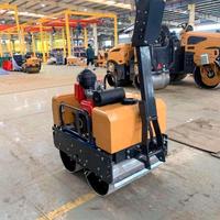 Mini-compacteur routier hydraulique de 0,6 tonne, moteur diesel Changchai, 30 kN, double tambour vibrant, machine de compactage du sol et de l'asphalte