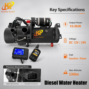 Calentador de Motor OkyRie para Gasolina y Diésel, Bomba de Agua para Camiones, 12V 24V 10KW, Calentador de Refrigerante con Temporizador de <span class=keywords><strong>7</strong></span> Días y 1 Año de Garantía - Product Image 6