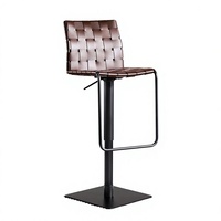 Tabourets de bar modernes de luxe en acier inoxydable sans accoudoirs, réglables en hauteur, pivotants à 360° avec repose-pieds, style minimaliste moderne