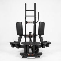 Appareil Commercial d'Entraînement des Abduteurs et des Hip Thrusts, en Acier Réglable, Équipement de Musculation à Charge de Plaques, Machine d'Adducteurs Debout pour Salle de Sport