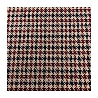 Vente en gros motif classique 300GSM tissu Jacquard 68% R 31% T 1% SP trois couleurs pied de poule tricoté fil teint Stretch manteau pantalon