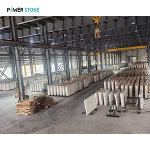 पावर स्टोन क्रायट ग्रे कृत्रिम संगमरमर पत्थर पॉलिश सतह और काउंटरटॉप सस्ते मूल्य PMM008-3 - Product Image 6