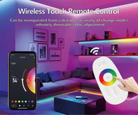 5V-24V 투야 스마트 음성 앱 WiFi LED 디머 BT 2.4G 단일 색상/RGB/RGBW/RGBCCT LED 스트립 컨트롤러 (리모컨 포함)