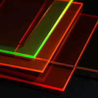 Plaque acrylique fluorescente personnalisée HUASHUAITE 5 mm, plaque acrylique fluorescente colorée coulée 10 mm, découpée sur mesure