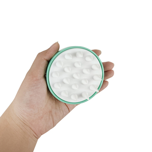 Compact and Foldable Ionic Silicone <b>Scalp</b> Massager Cushion Paddle Hair Growth Scrubber Hair Stimulator <b>Brush</b> - Product Image 3