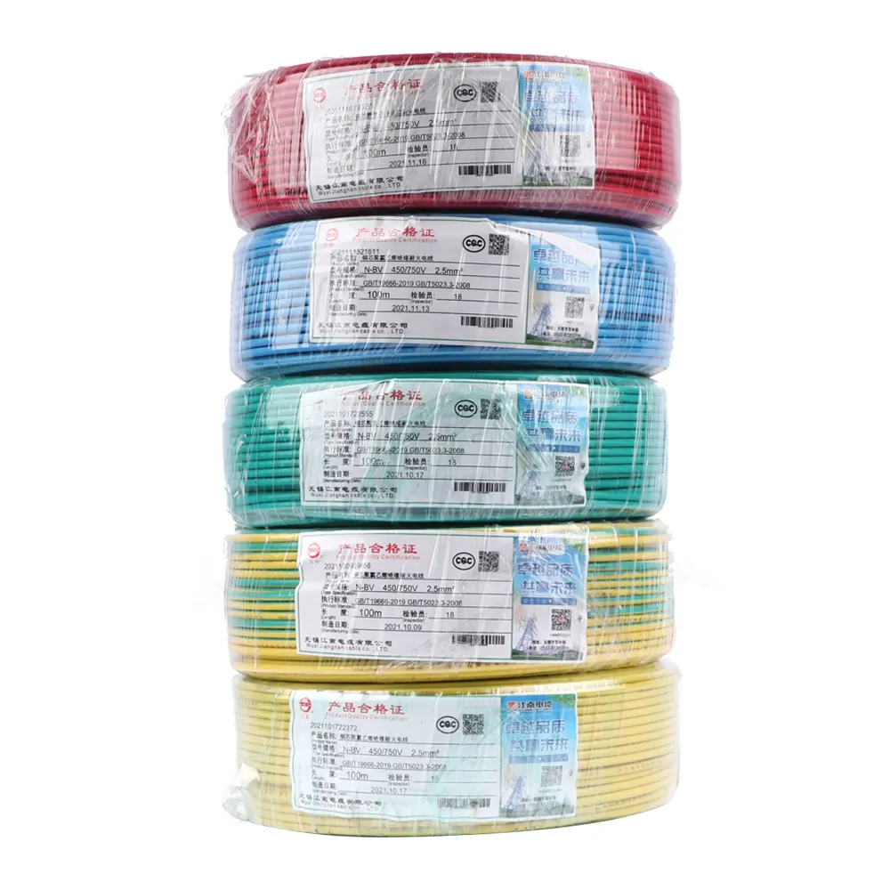 Fire Resistant WIre 2.5mm Copper Conductor PVC Insulated Lighting Domestic Electric Fitting Wires